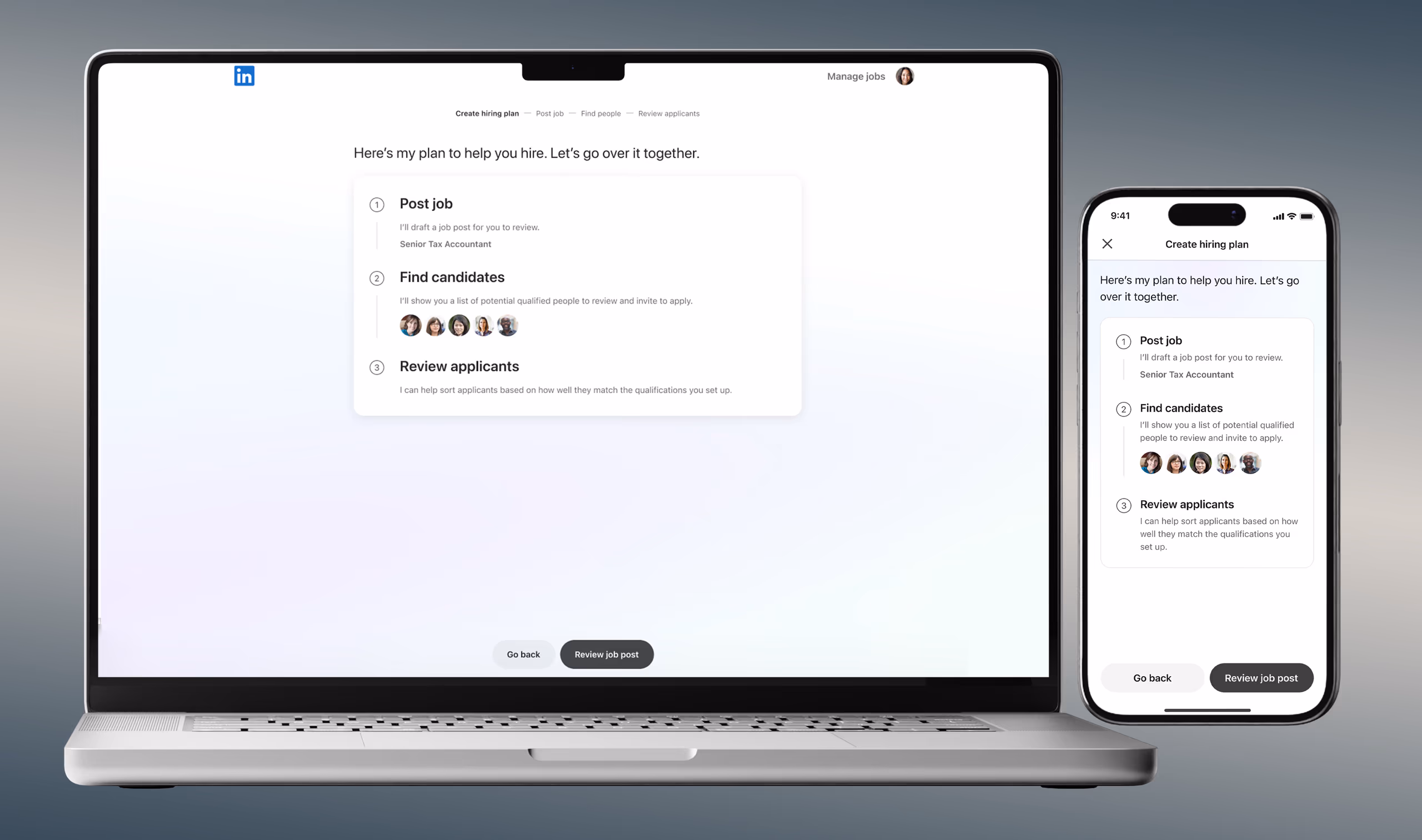 Hiring Assistant search results